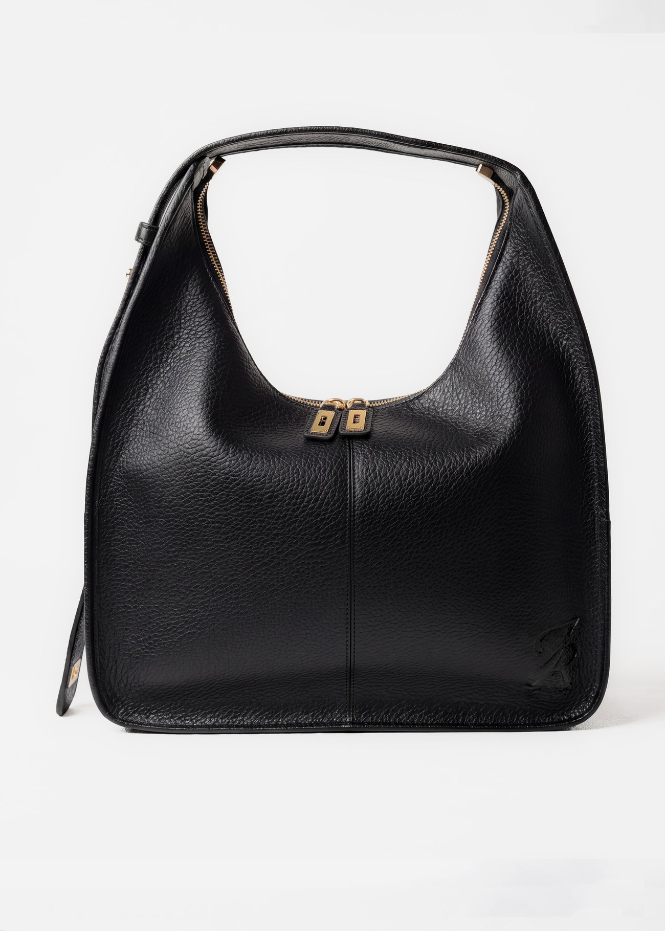 Sac Ève Noir Grainé Or