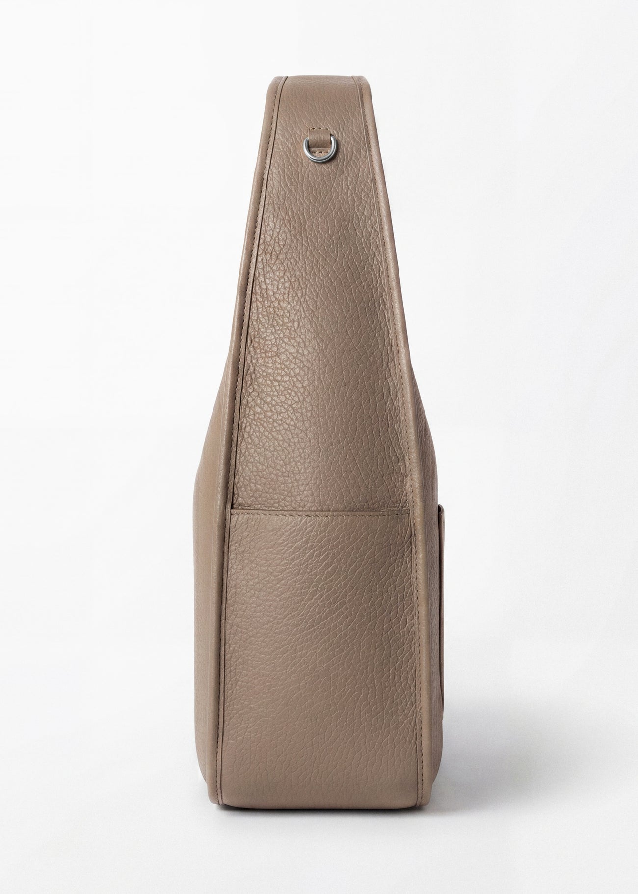 Sac Ève Taupe Grainé Argent