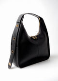 Sac Ève Noir Grainé Or