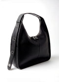 Sac Ève Noir Grainé Argent