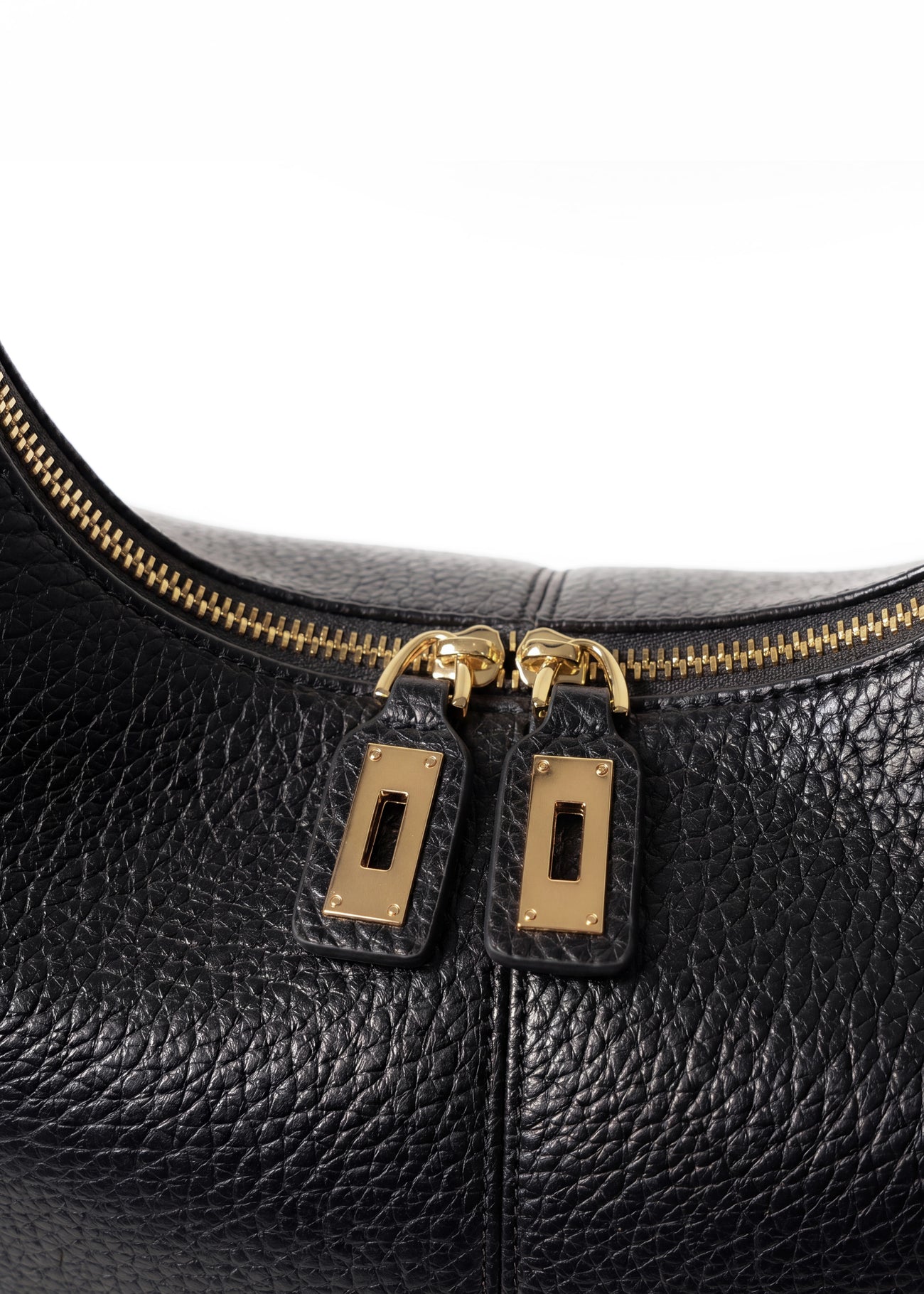 Sac Ève Noir Grainé Or