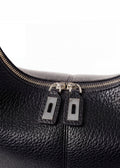 Sac Ève Noir Grainé Argent
