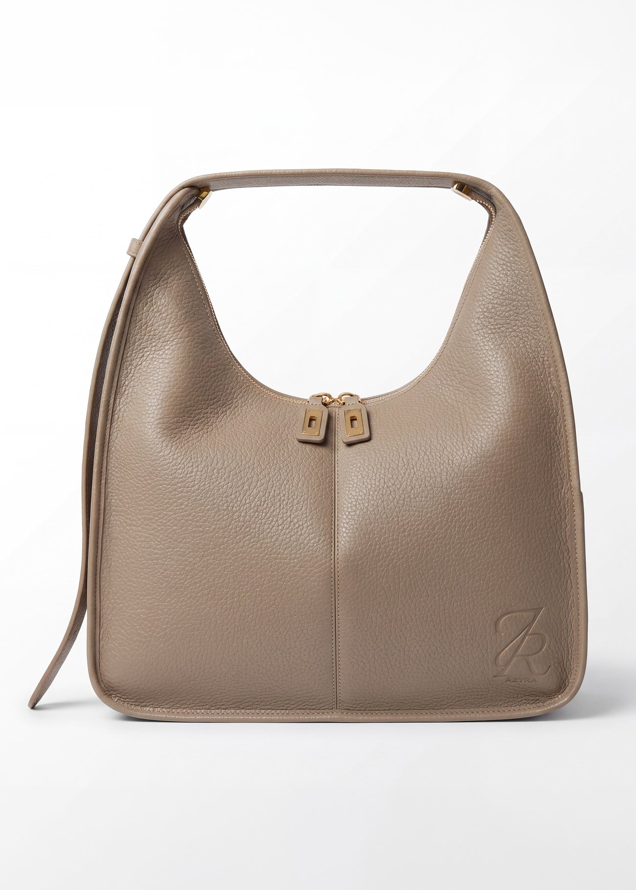 Sac Ève Taupe Grainé Or