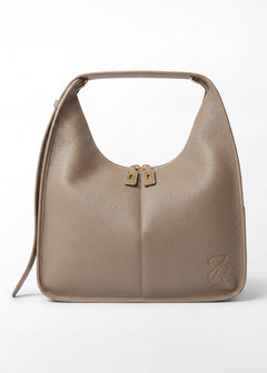 Sac Ève Taupe Grainé Or