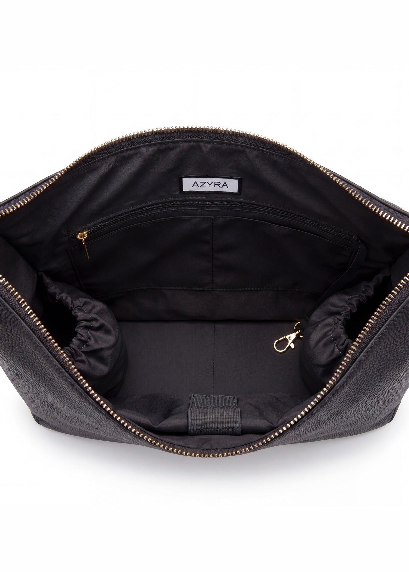Sac Ève Noir Grainé Or