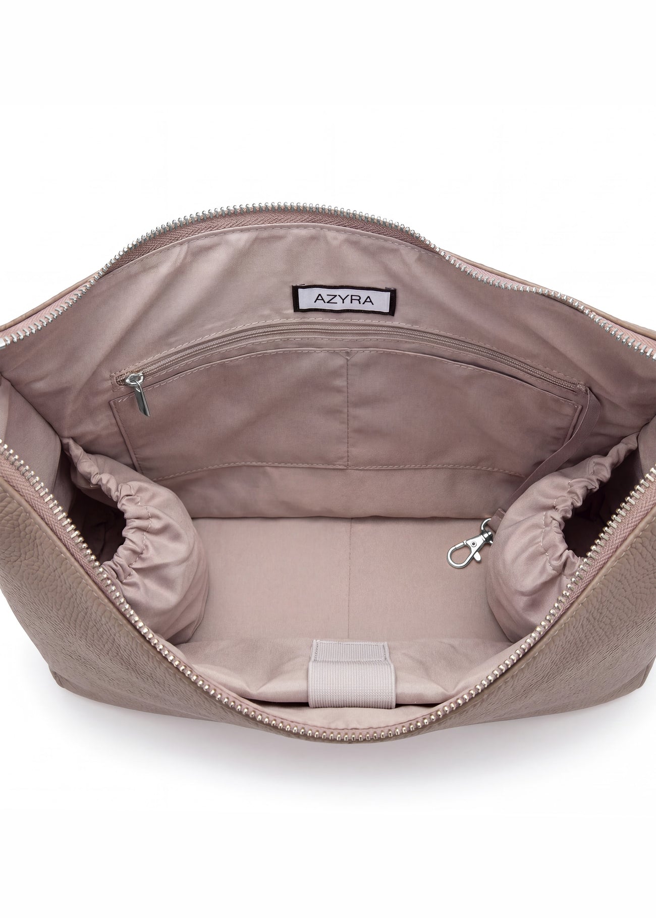 Sac Ève Taupe Grainé Argent