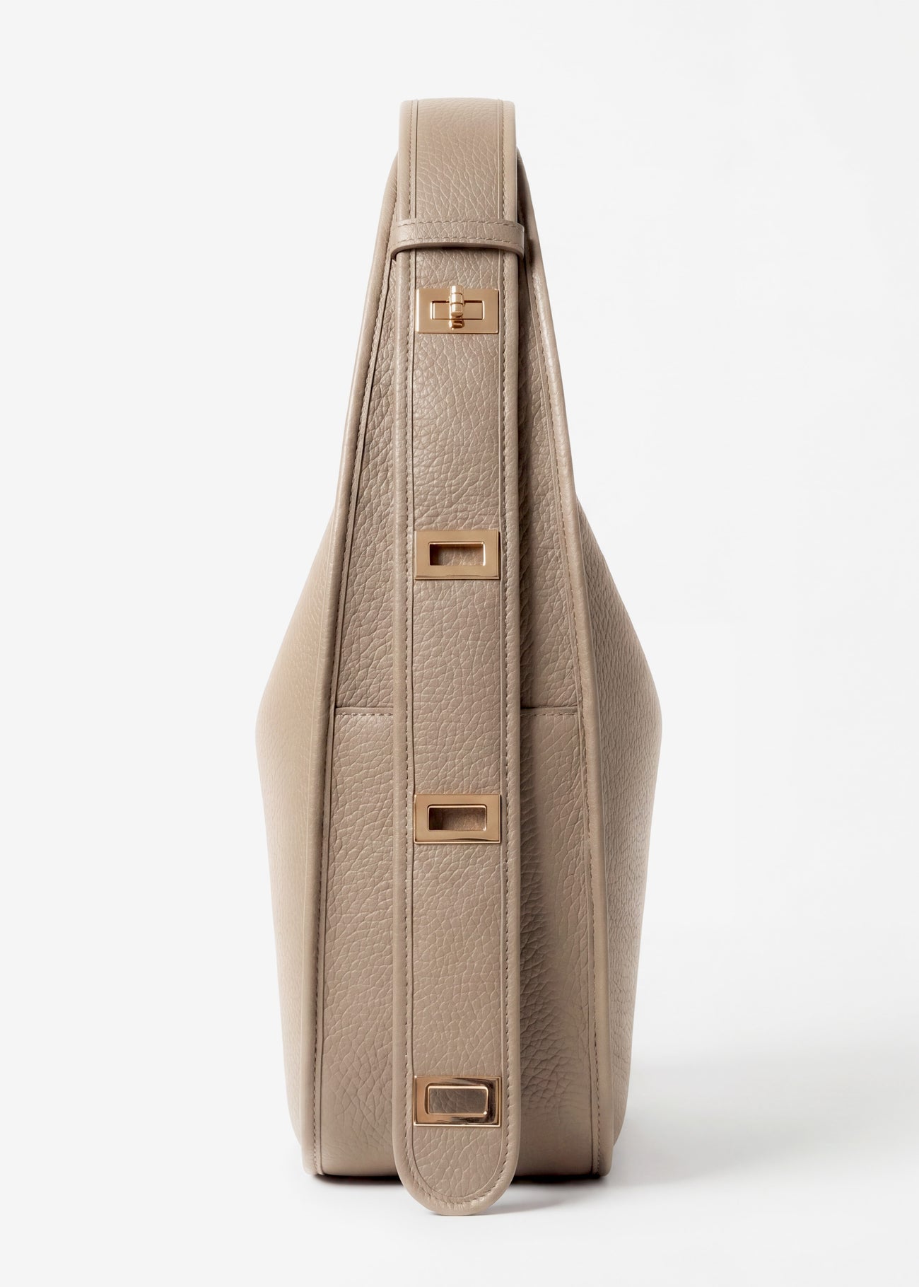 Sac Ève Taupe Grainé Or