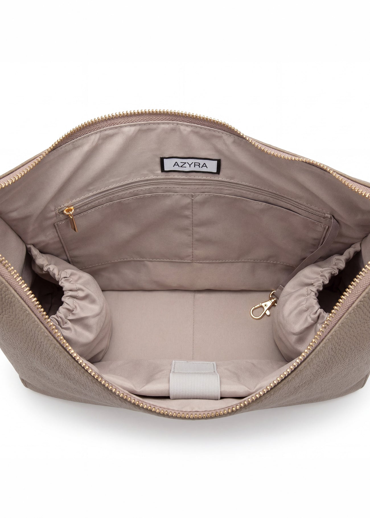 Sac Ève Taupe Grainé Or