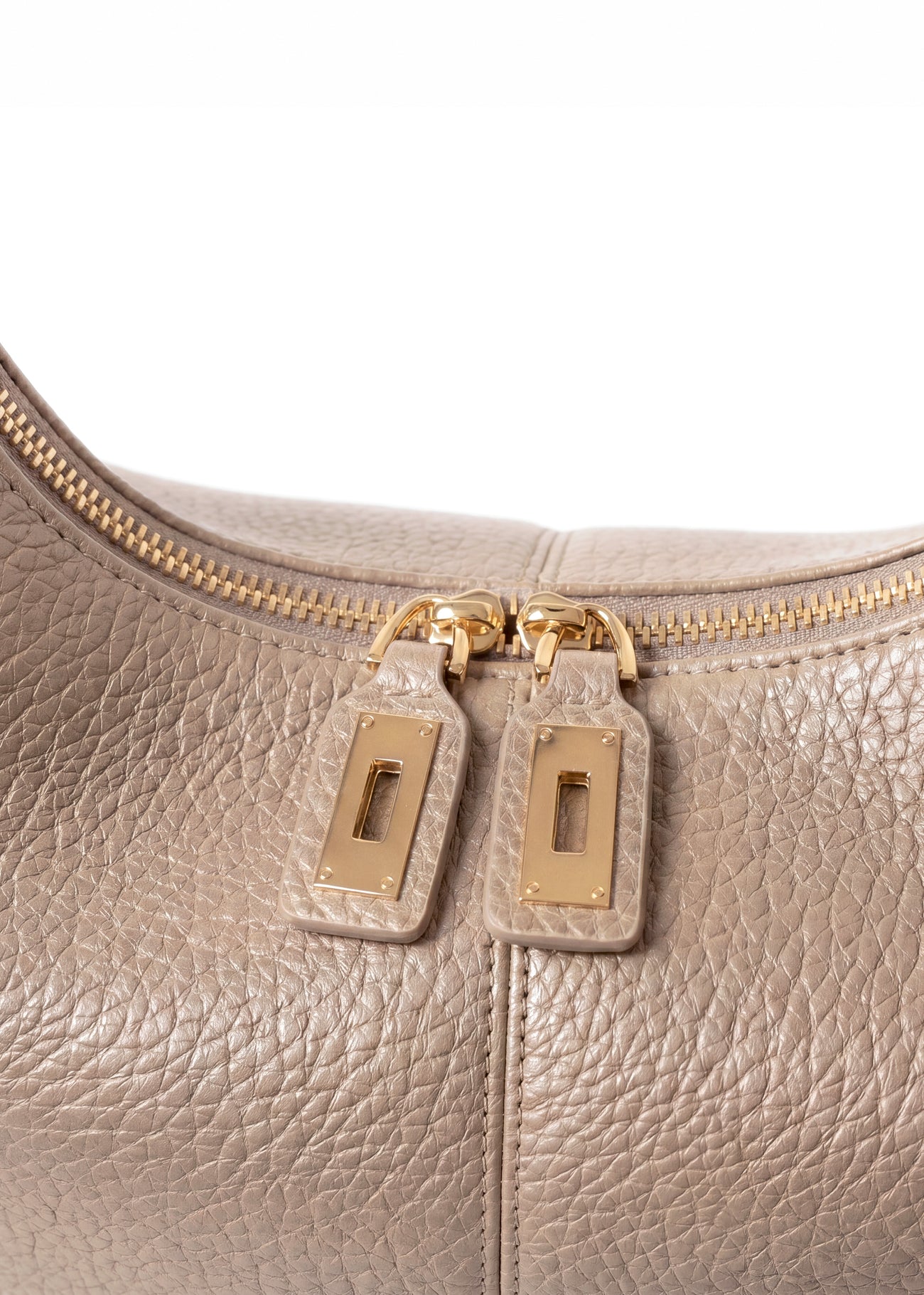 Sac Ève Taupe Grainé Or