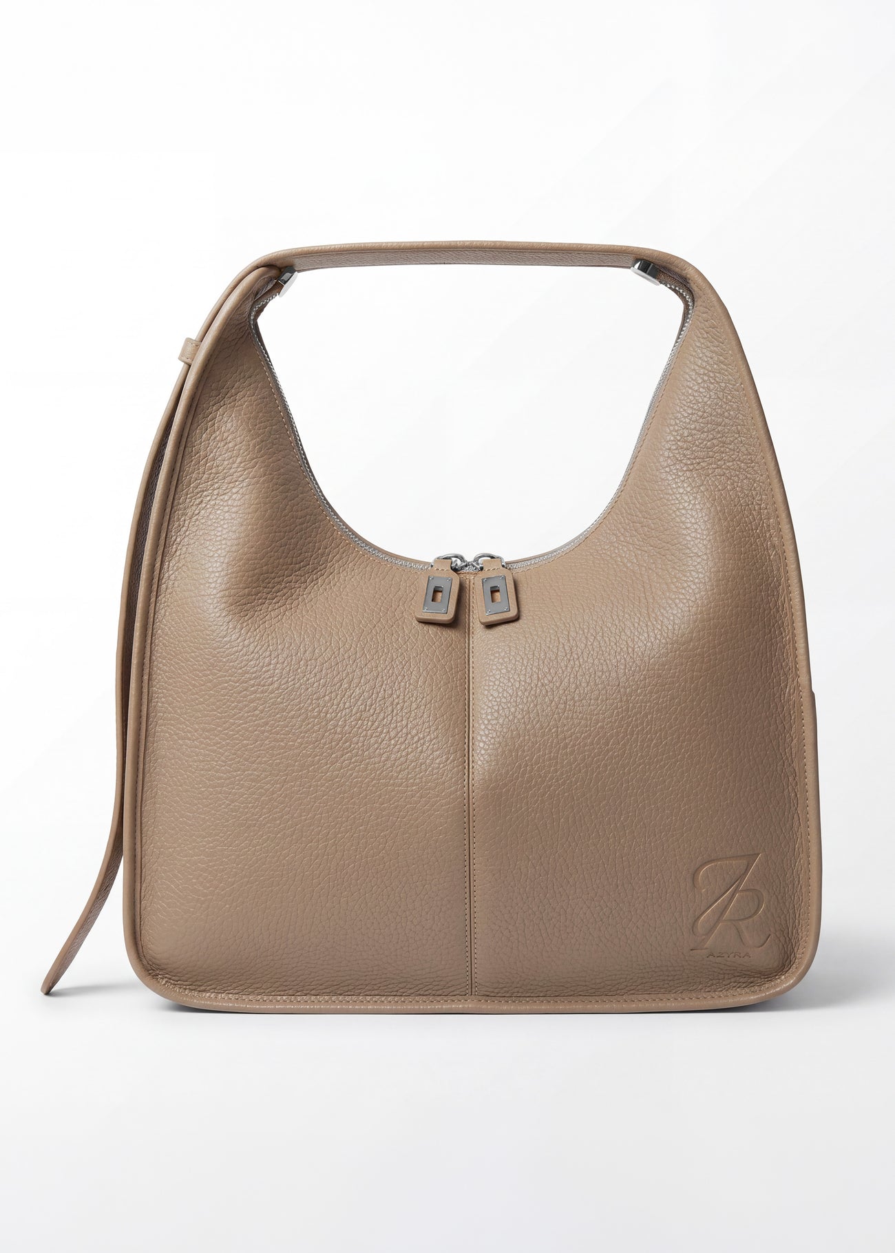 Sac Ève Taupe Grainé Argent